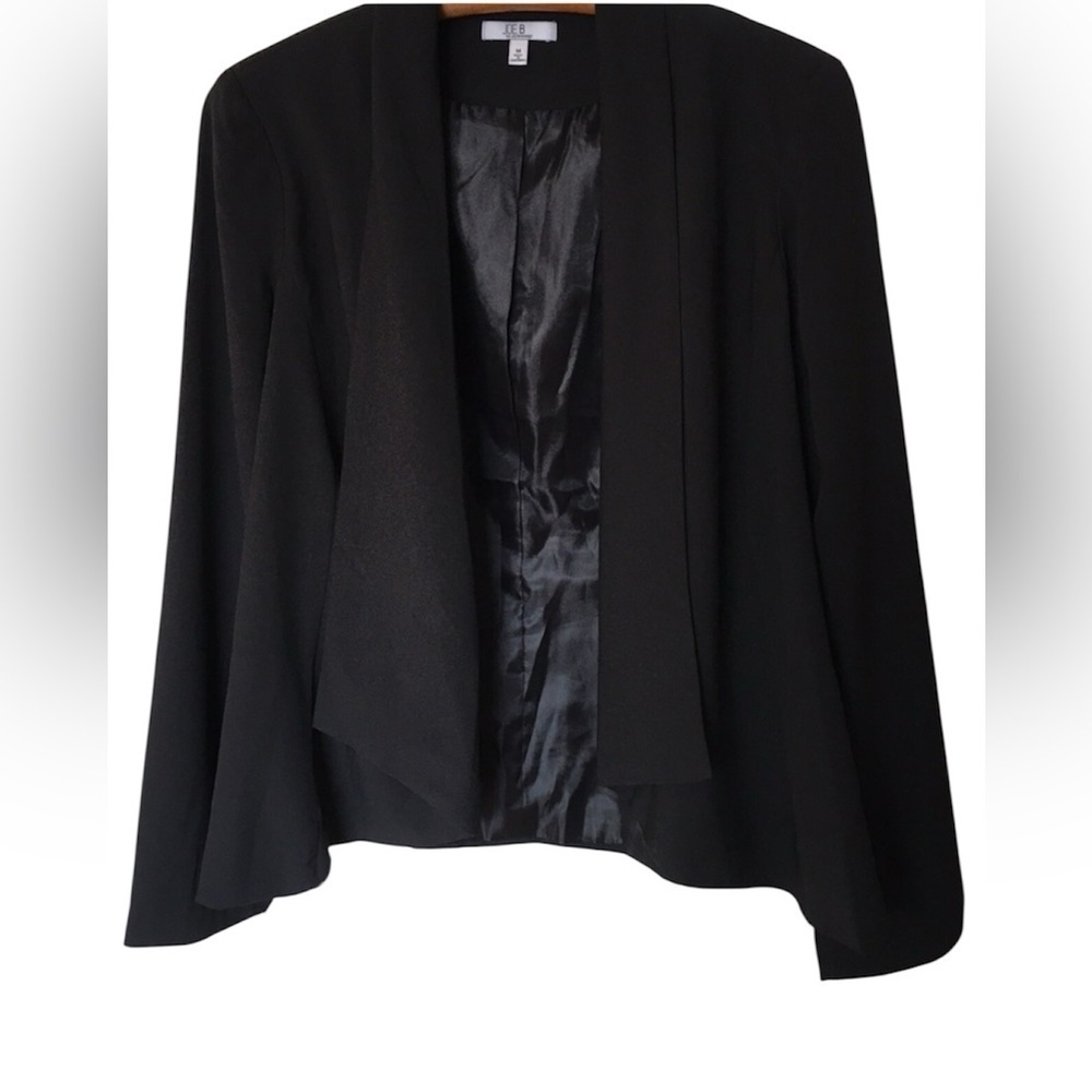 Joe B Elegant Black open front Blazer Sz XL